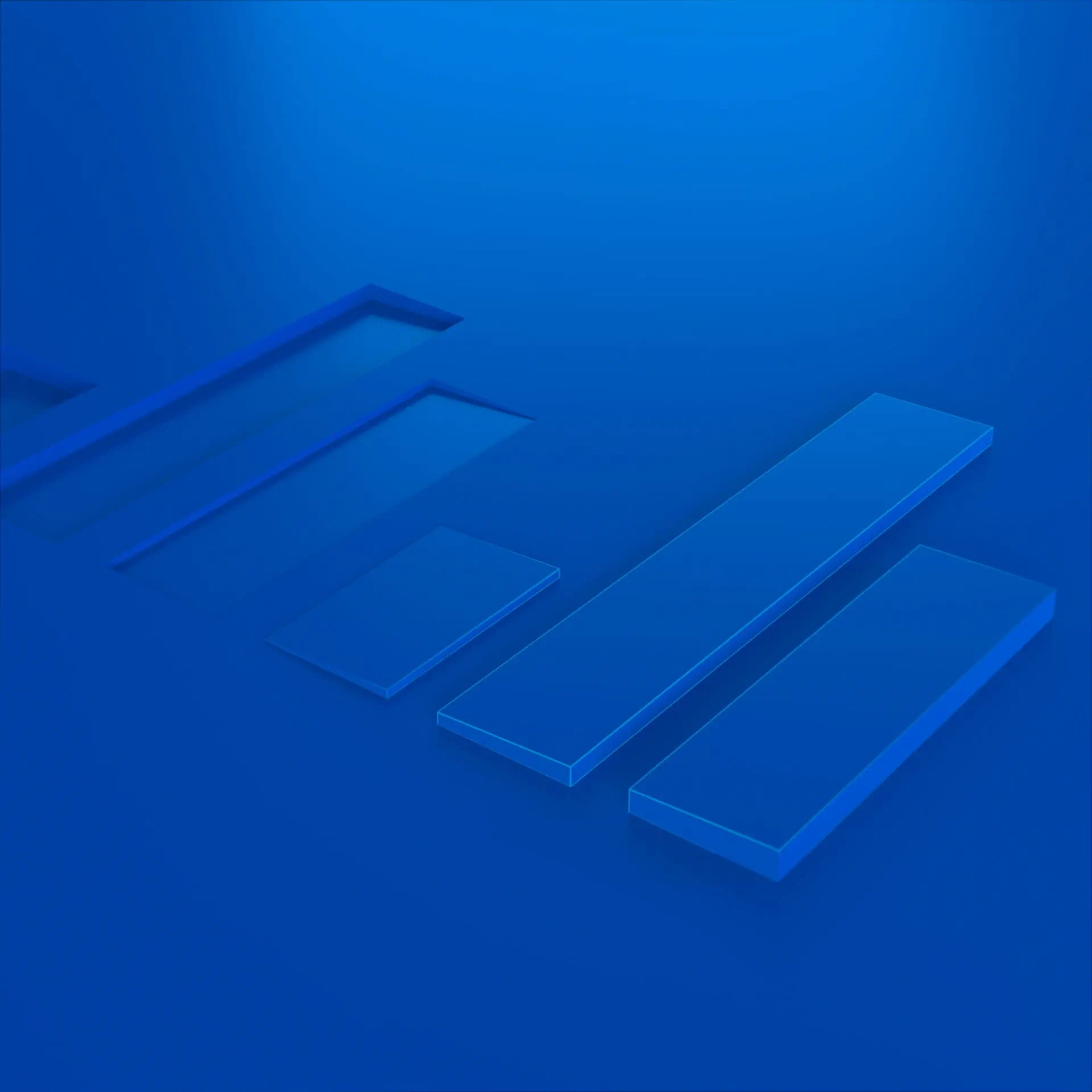 Bar charts on blue background